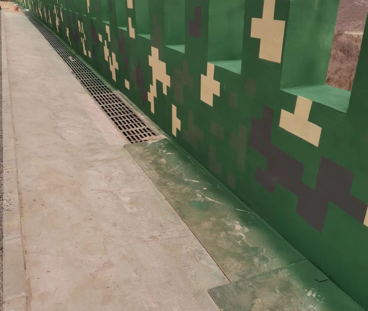 巫山围墙迷彩喷涂,数迷彩漆